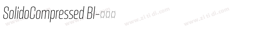 SolidoCompressed Bl字体转换